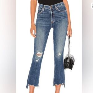 Mother Jeans | The insider Crop Step Chew | Dancing on Coals